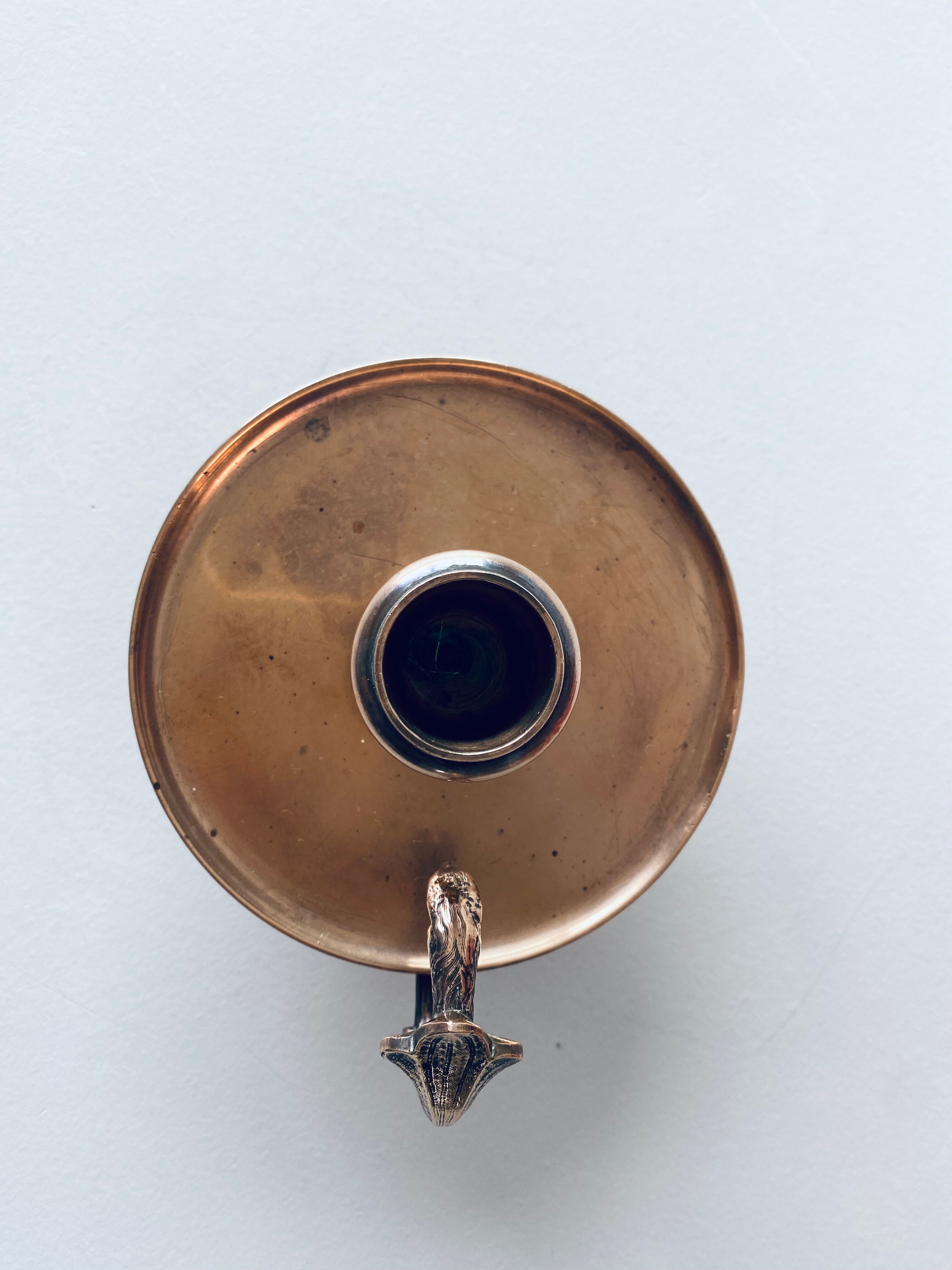 Eagle head candle holder