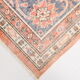 8x12 Classic Pattern Peach & Blue Vintage Rug, 258x357Cm
