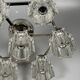 1960s 1970s Ceiling or Wall Lamp German Ice Glass Space Age Design