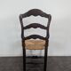 Série de 6 larges chaises de style Provençal en Noyer sculté