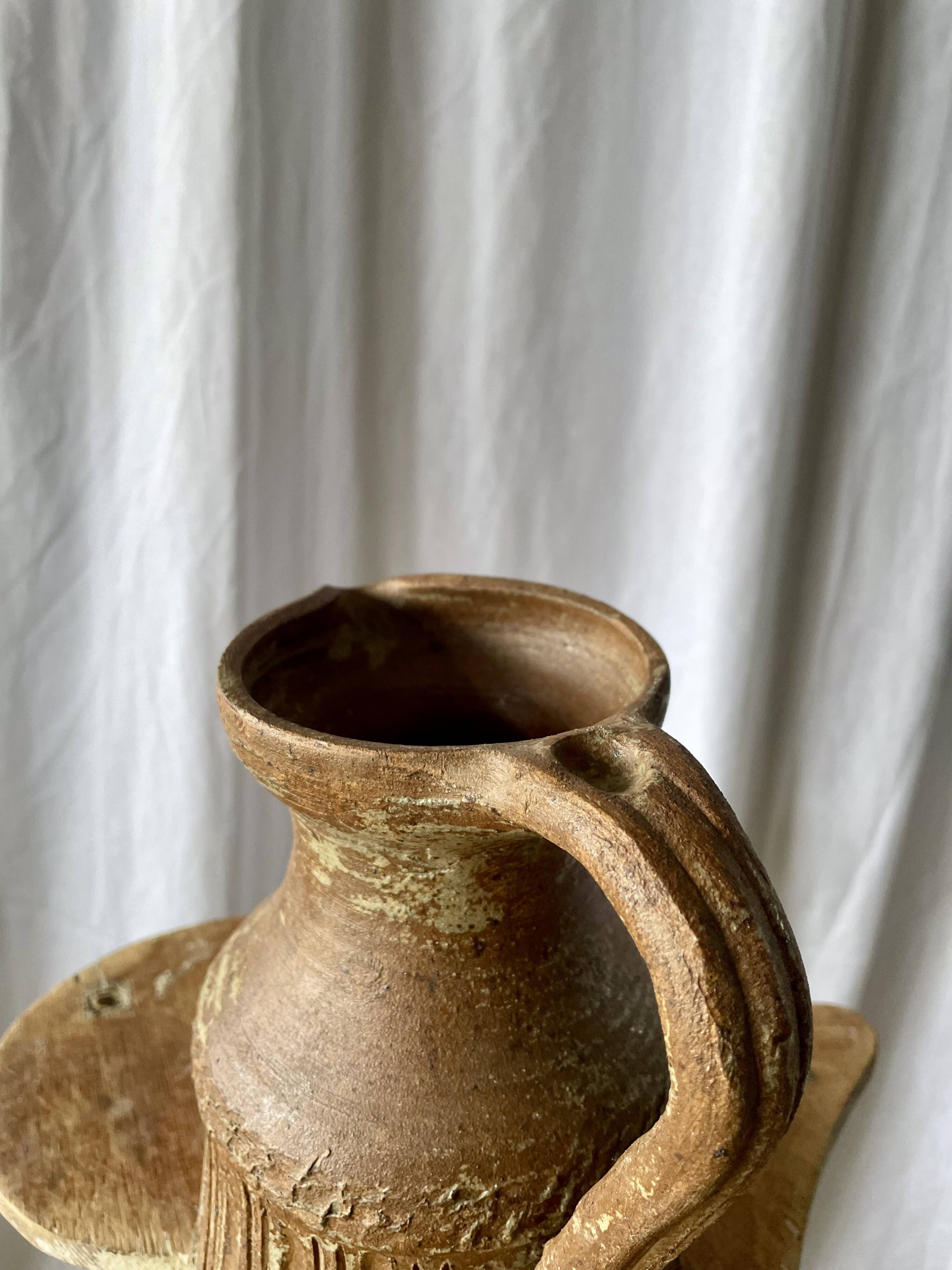 Stoneware jug Basque artisan pottery
