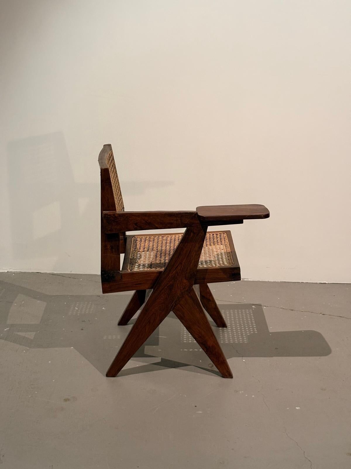 Pierre Jeanneret, chaise d'écriture originale SI-26-E, Mid-Century Modern