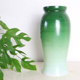 Vase en verre opalin, peint à la main, 1960