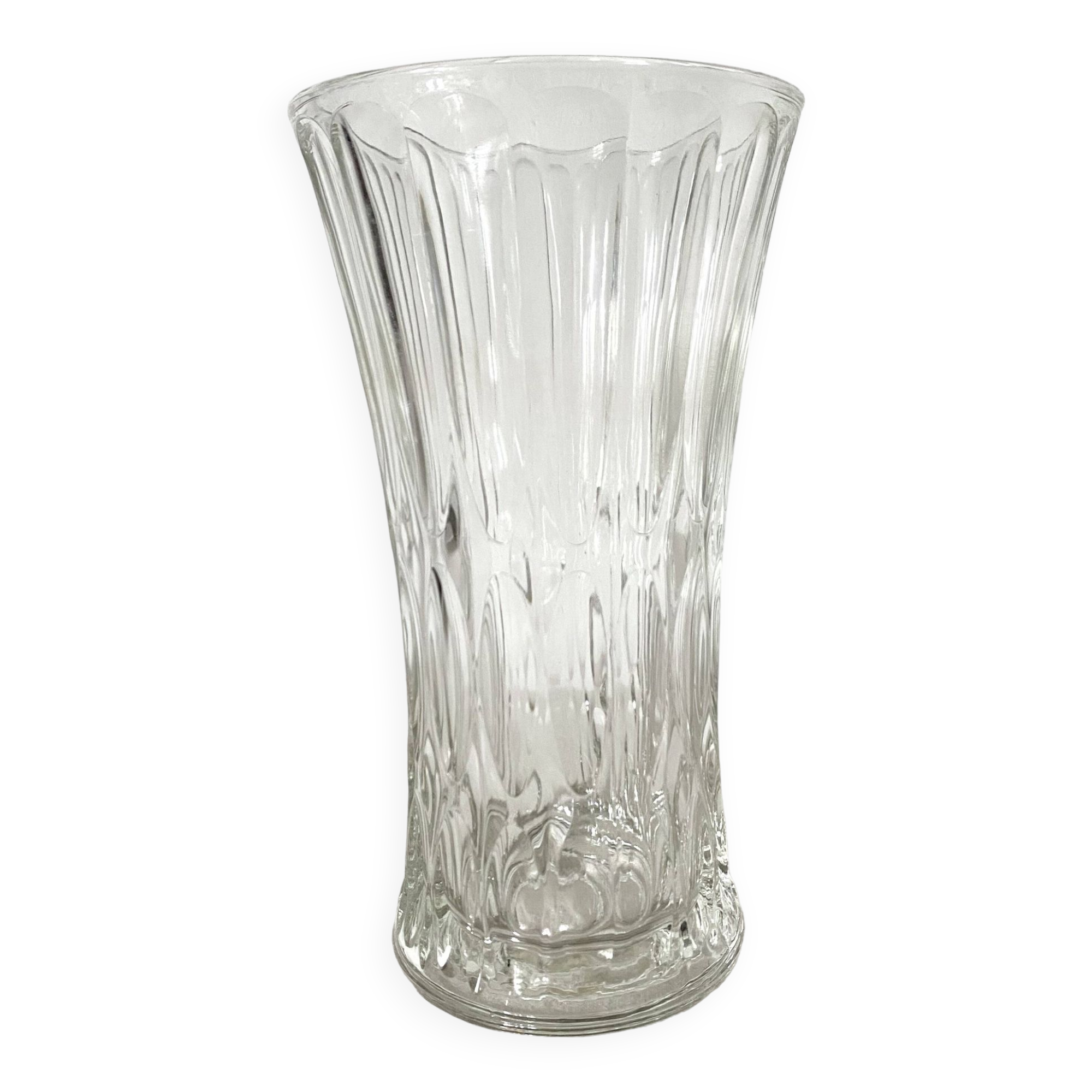 Vintage molded glass vase