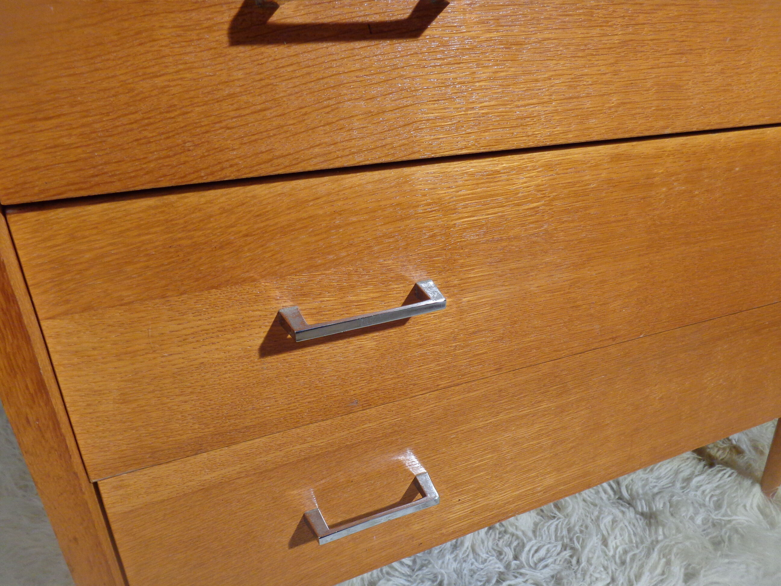 Vintage dresser of the 60s in light wood