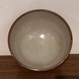 Saladier plat gres emaillé poterie deseur vintage