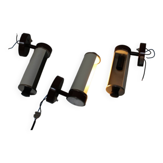 Set of 3 Midcentury Wall Lamps Napako, Designed by Josef Hurka, 1960s, CZS