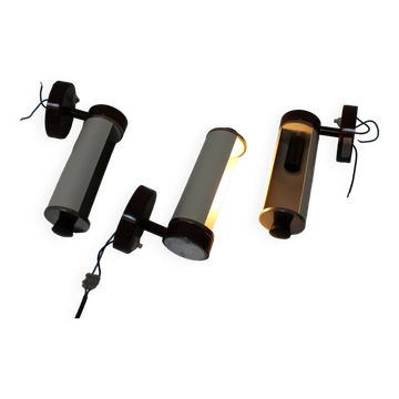 Set of 3 Midcentury Wall Lamps Napako, Designed by Josef Hurka, 1960s, CZS