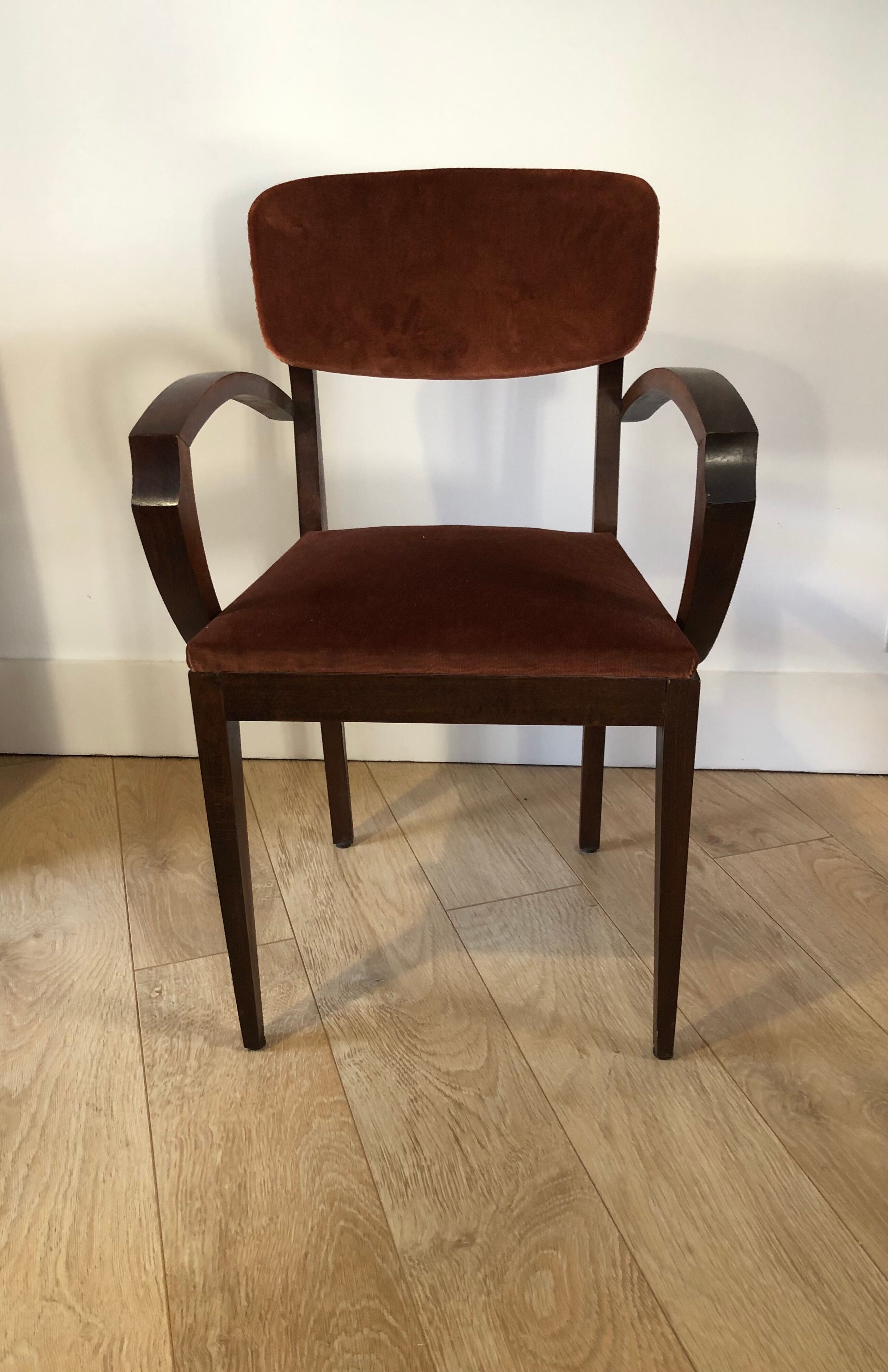 Vintage bridge armchair art Deco