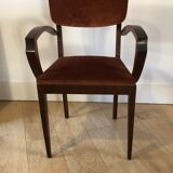 Vintage bridge armchair art Deco