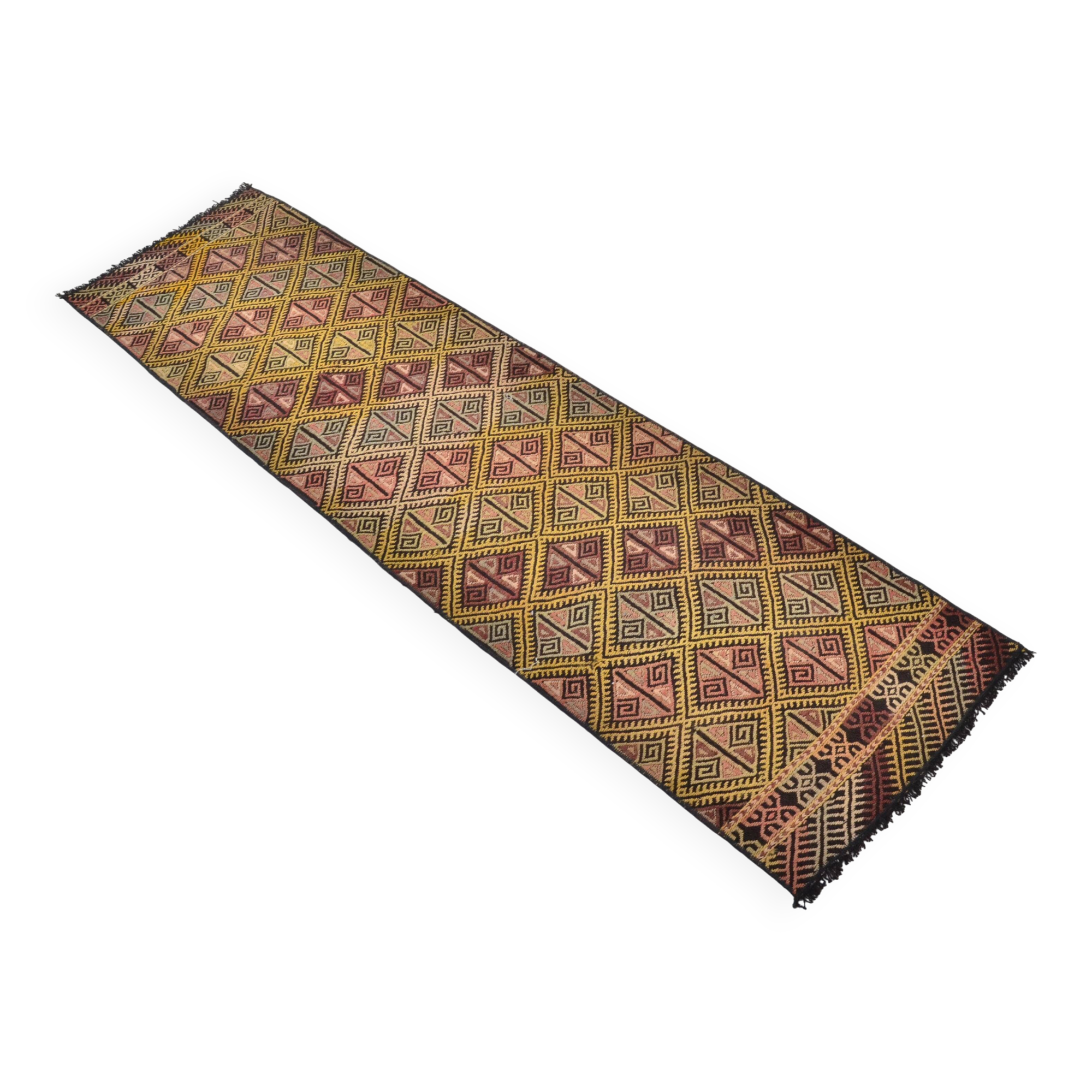Turkish Handwoven Antique Kilim 3402