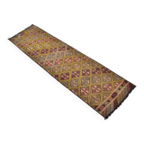 Turkish Handwoven Antique Kilim 3402