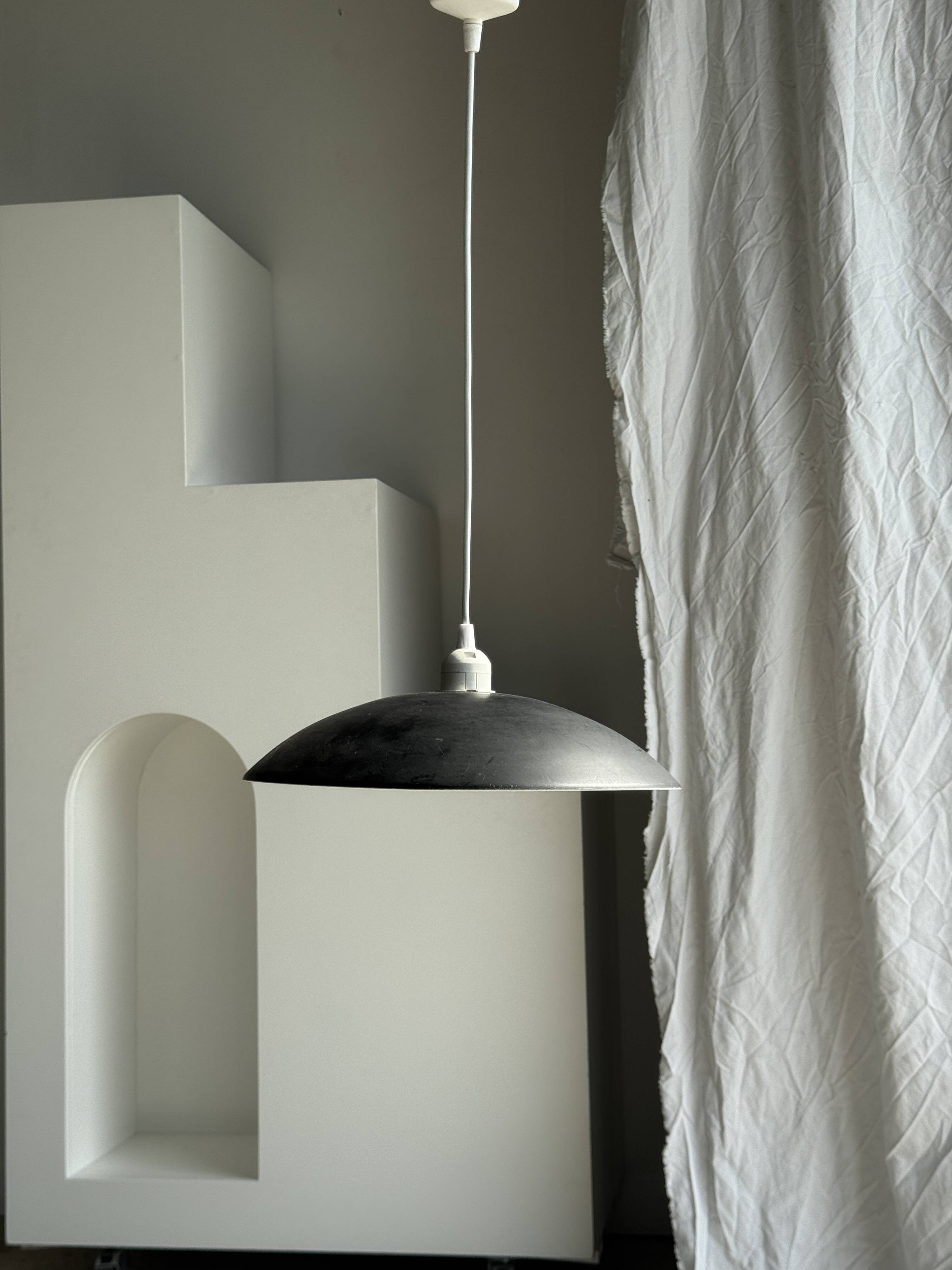 Vintage black pendant light D32