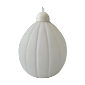 Suspension forme corolle - opaline blanche