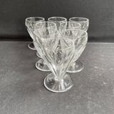 8 Saint Louis Béarn liqueur glasses