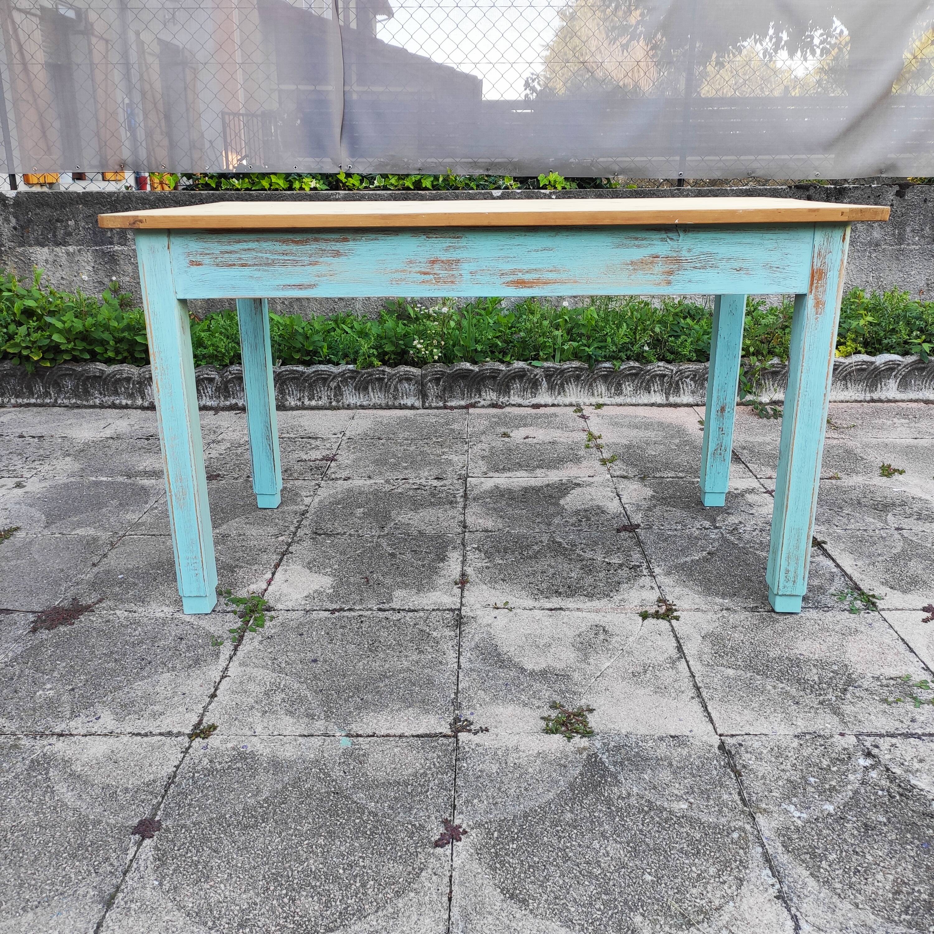 Weathered farm table