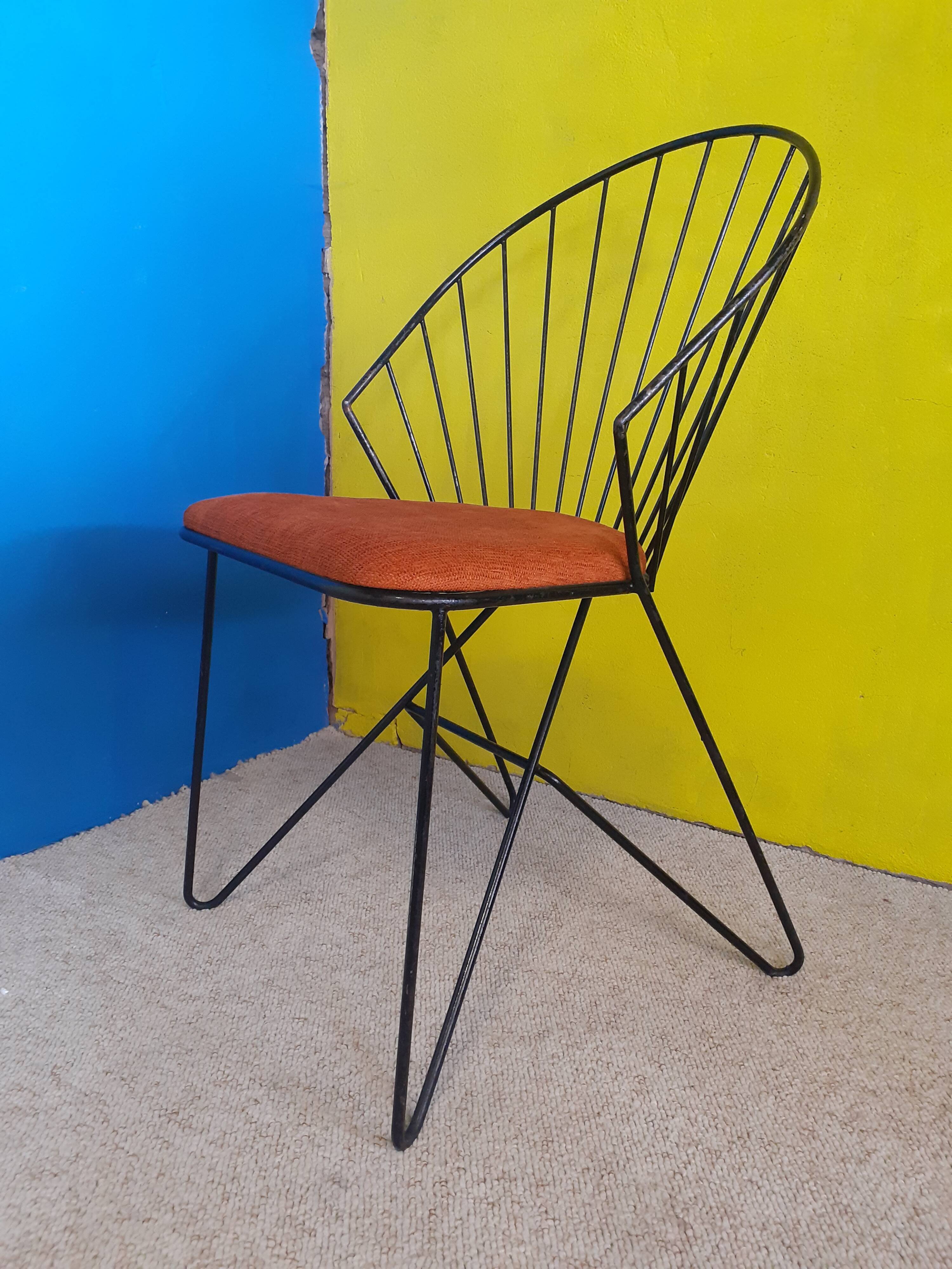 Steel wire chair, 50s