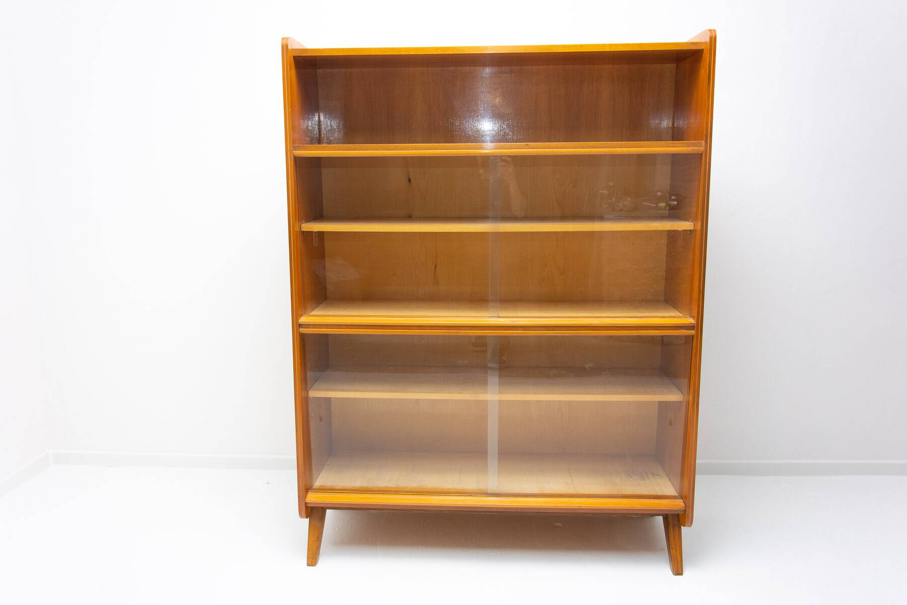 Mid century walnut bookcase by František Jirák, 1960´s, Czechoslovakia