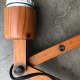 Lampe applique scandinave accordéon zig zag en bois