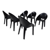 Ensemble de six chaises de salle à manger "Lira" par Mario Bellini pour Cassina, Italie, années 1980