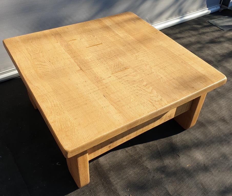 Brutalism coffee table 1960 "square in the rough"