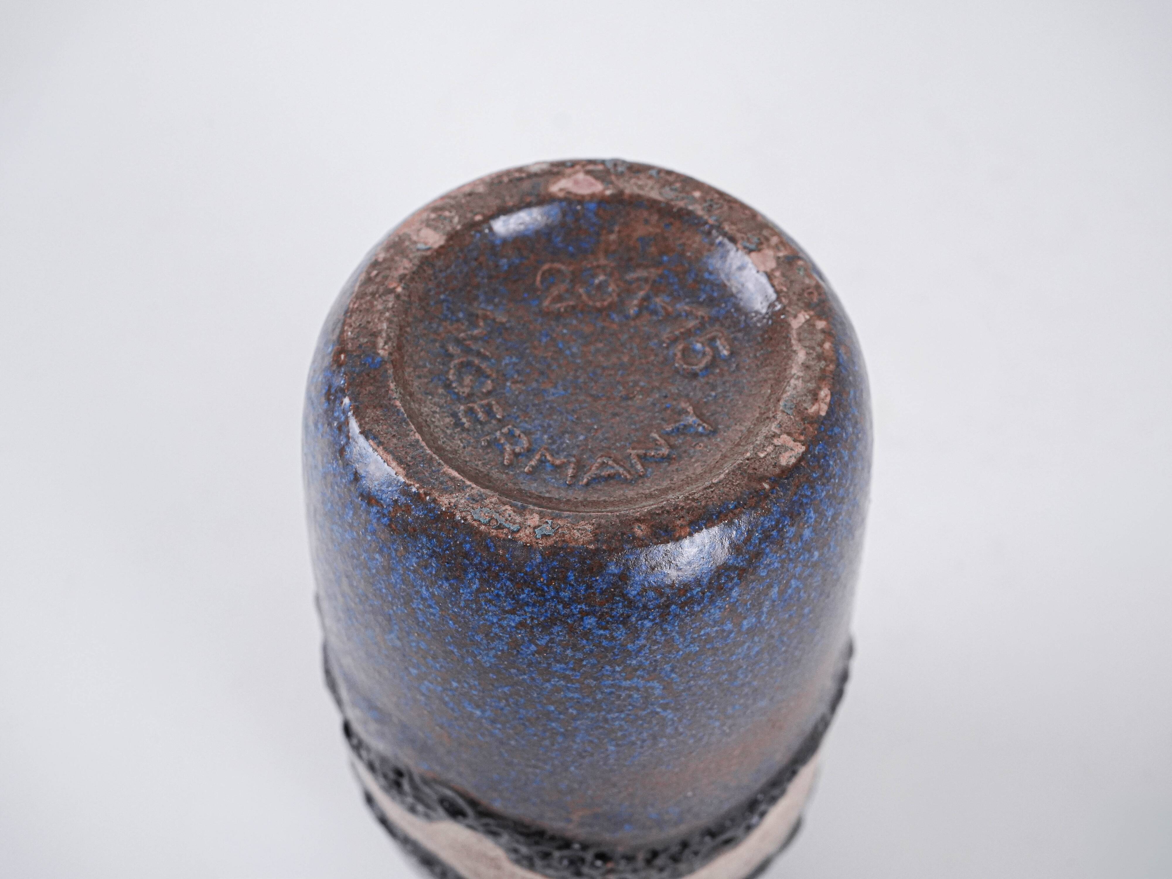 Ceramic vase, German design, 1960s, made in West Germany