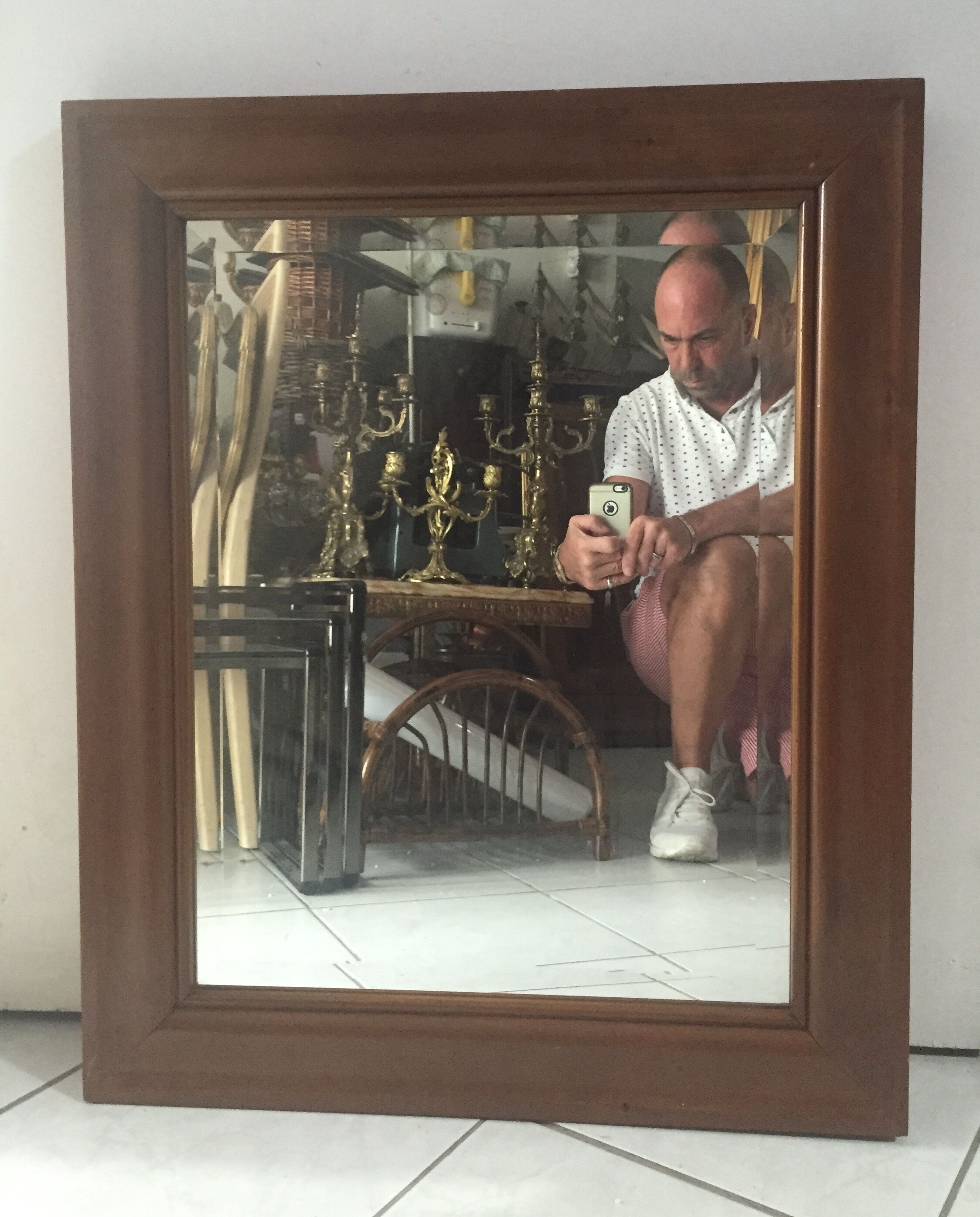 Miroir en bois