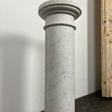 White marble column