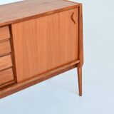 Bosteels Meubelen unique small sideboard in walnut Belgium 1970