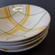 5 deep plates from Gien model "Sarabande" in good condition.