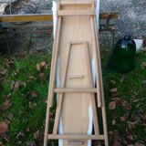 Folding wooden console, ironing board with its jeanette