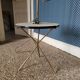 Vintage brass pedestal floor lamp