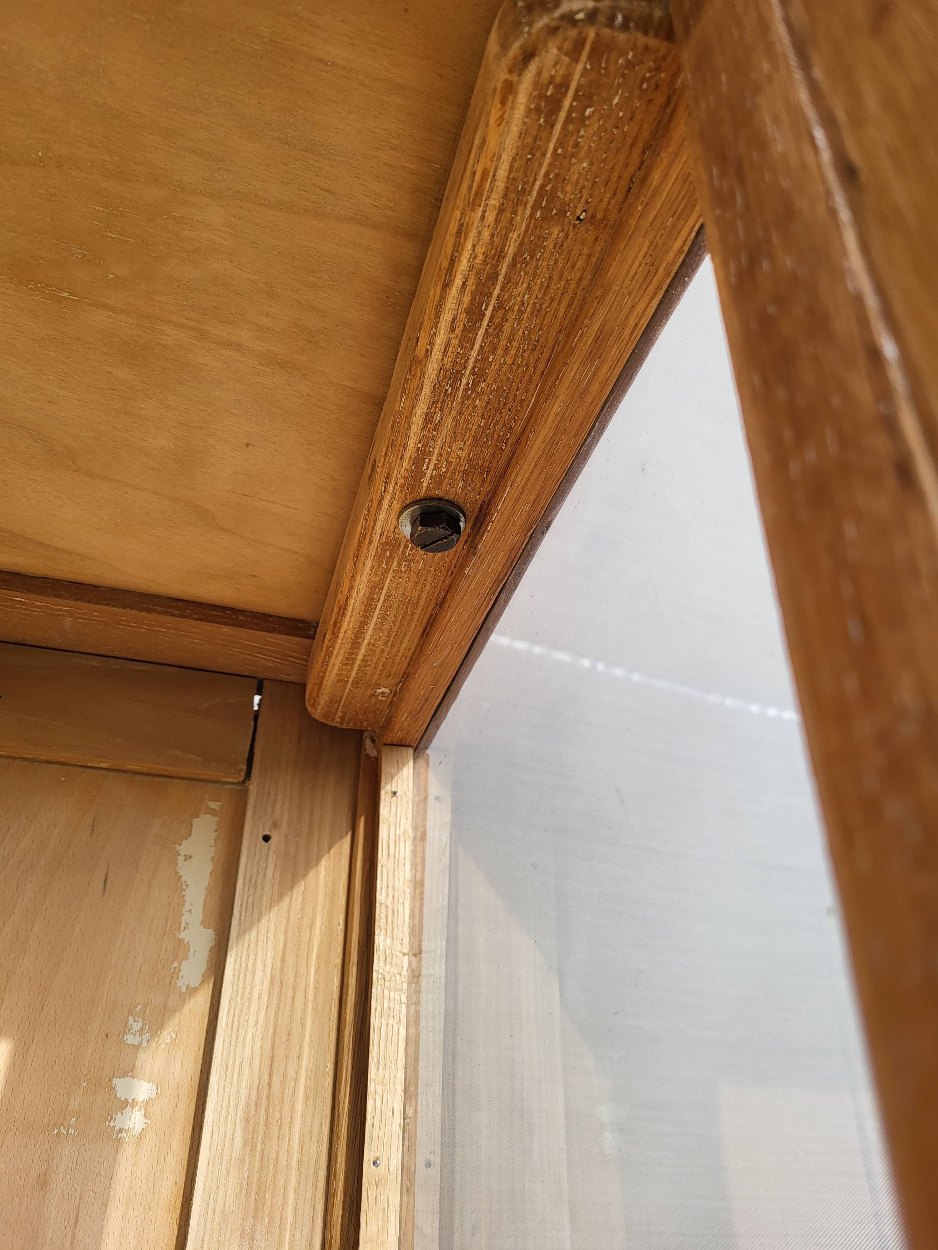 Art Deco oak museum display case