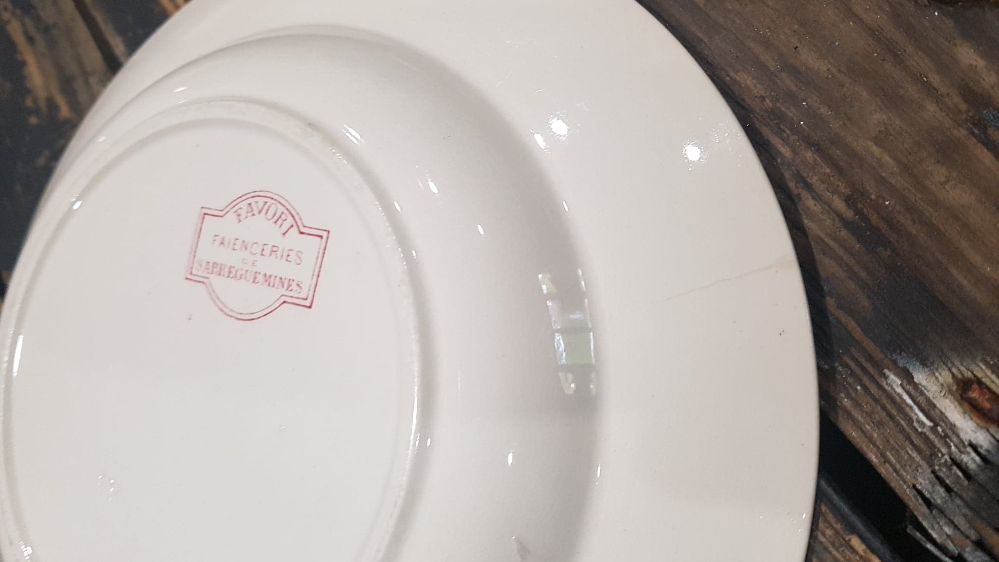 Plate Sarreguemines model Favorite