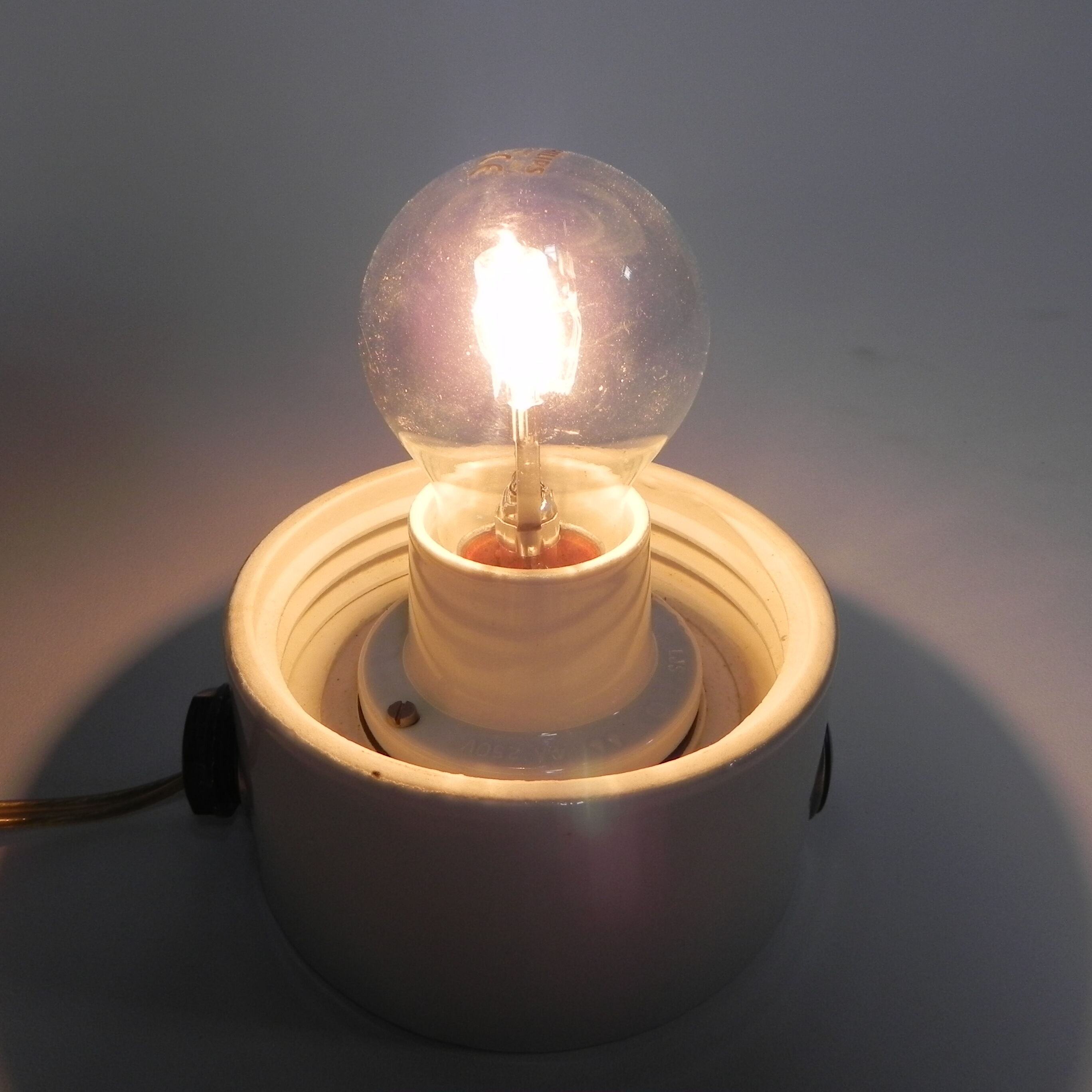 Ceiling lamp Lindner leuchten with porcelain holder