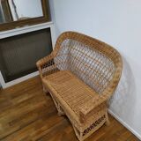 Rattan bench