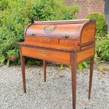 Vassou Jean Baptiste Cylinder Desk In Marquetry Louis XVI Period XVIII Eme Century