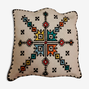 Moroccan embroidered cushion