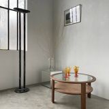 Italian style marble effect halogen floor lamp
