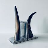 Pair of horn bookends