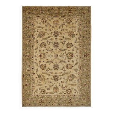 Turkish Handknotted Wool Oushak Rug 182 cm x 264 cm