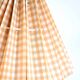 Brass table lamp with pleated shade, 1950s