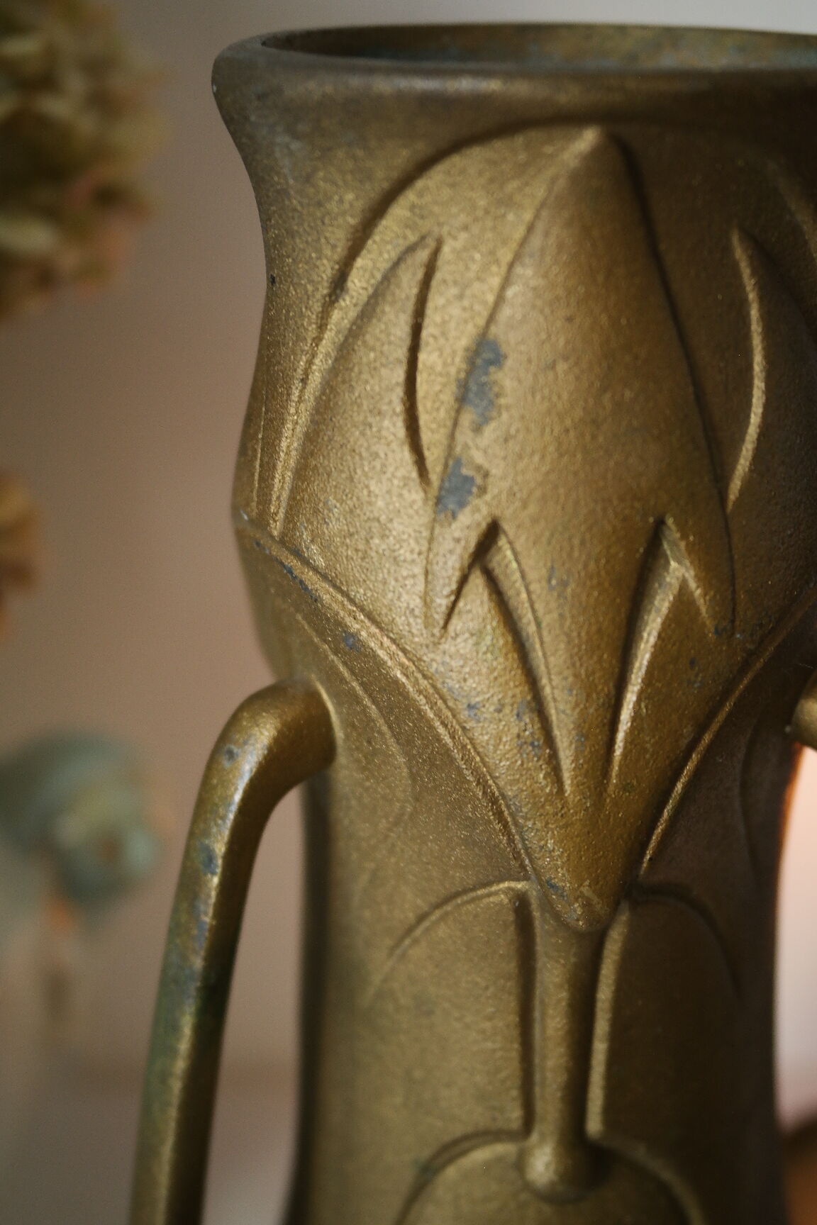 Art Nouveau vase "Nymphes" signed by Jean Garnier