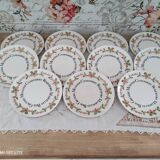 Set of 11 gien france cheese plates from the ma cuisine series