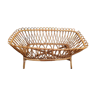 Rattan wicker bamboo baby bed