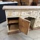 Antique barber's furniture from the early 20th century.