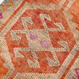3x11 Faded Orange Anatolian Runner, Contemporary Runner Rug, 92x339 Cm