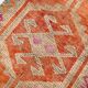 Tapis de couloir anatolien orange délavé 3x11, style contemporain, 92 x 339 cm