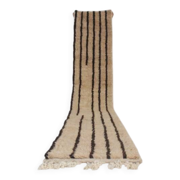 Tapis beni mrirt fait main taille 75 x 300 cm
