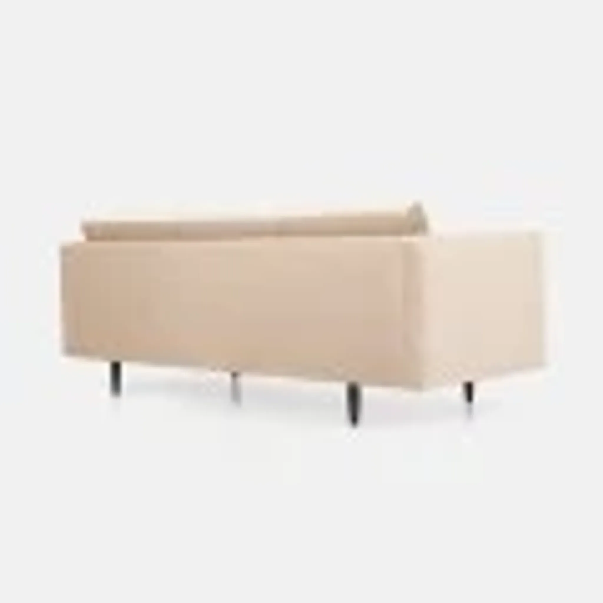 Canapé en velours beige Alta, design scandinave